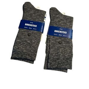 Birkenstock Mens Rio Black and Gray Socks Size 10 - 13 1/2